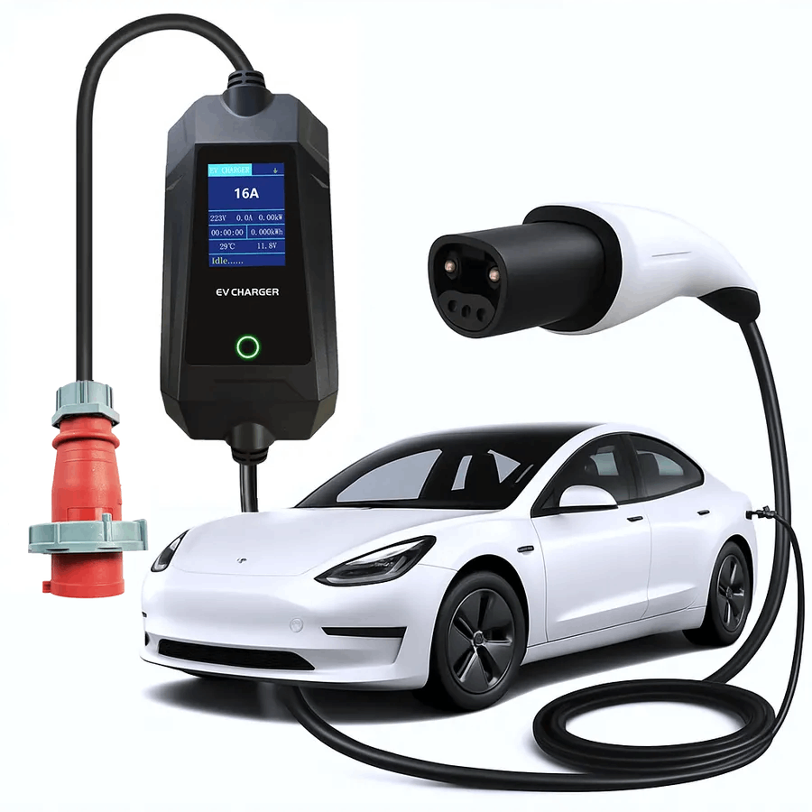 ENJOE Level 2 Portable EV Charger (11KW/16A) Tesla