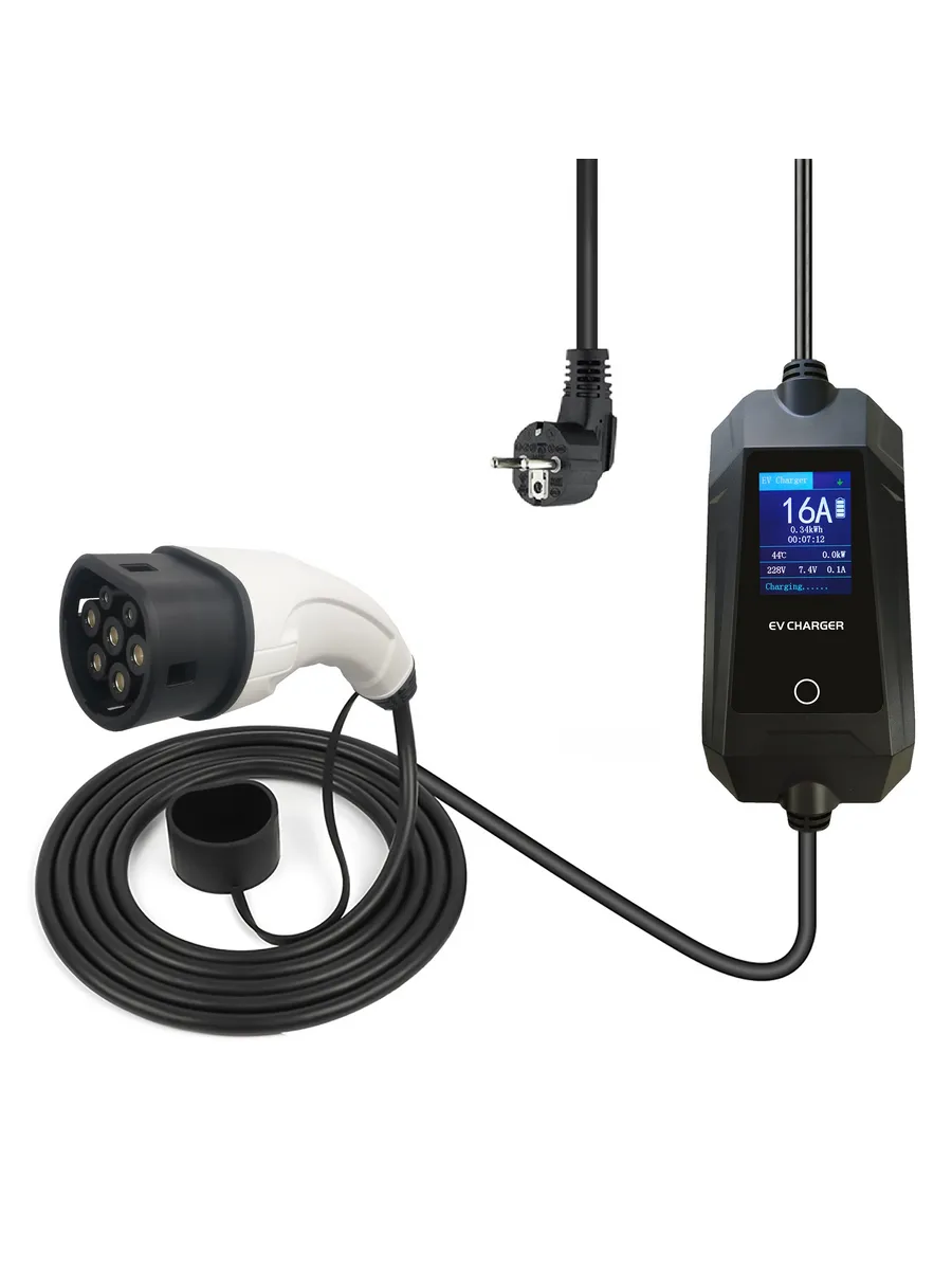 ENJOE Level 2 Portable EV Charger (11KW/16A) Type 2