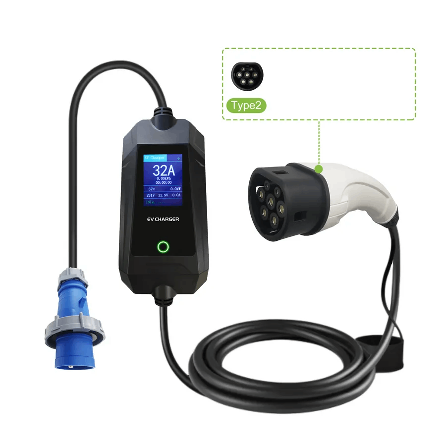 Portable EV Charger (7.2kW/32A) Type 2